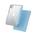 iPad Smart Folio - Clear Case-iPad Air 4/5/6 - 10/ iPad Pro 11 / iPad Air 11/Light Blue