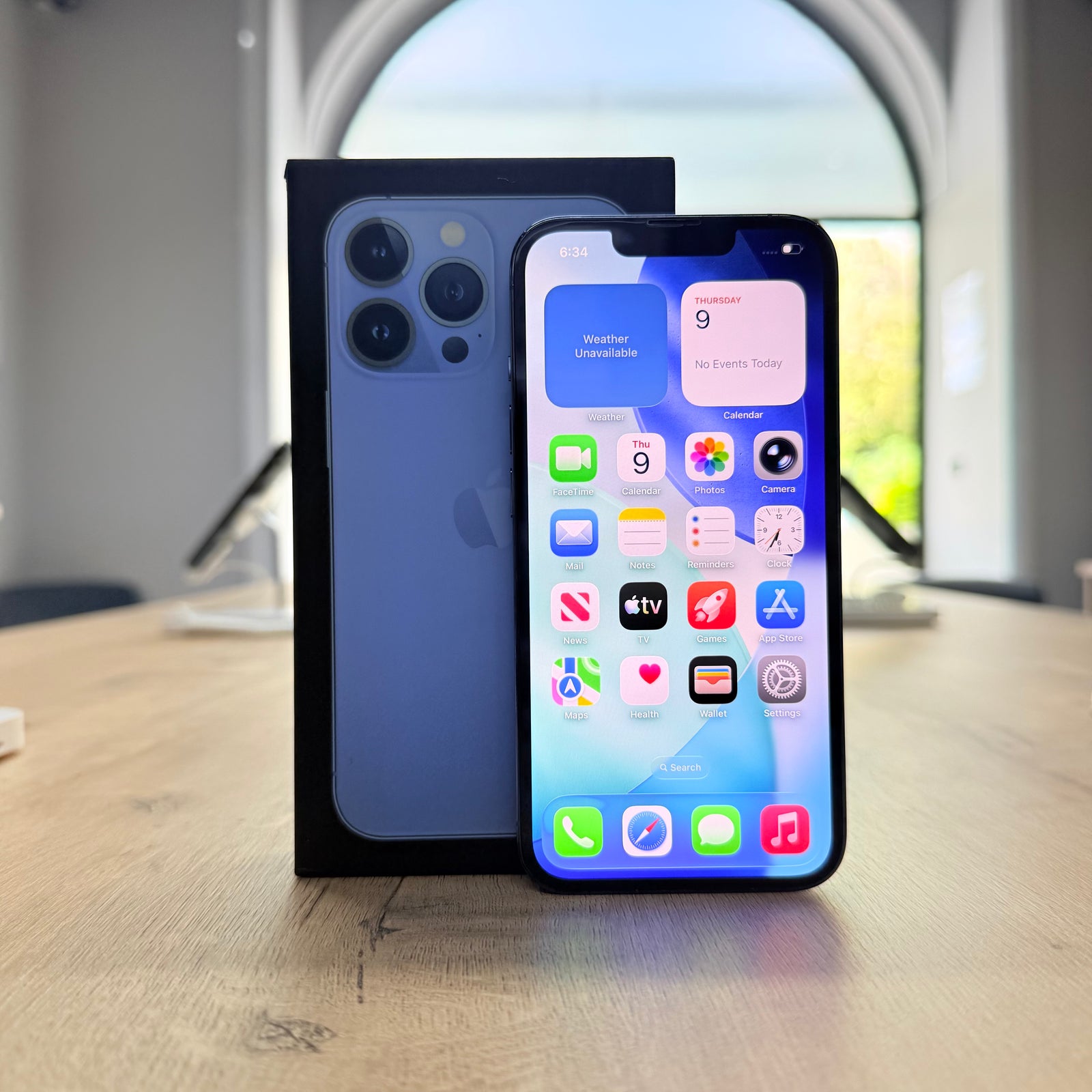 Used iPhone 13 Pro Sierra Blue – 256GB (BH 91%)