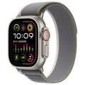 Used Apple Watch Ultra 2 49MM-Trail Loop/Natural Titanium/ green/gray