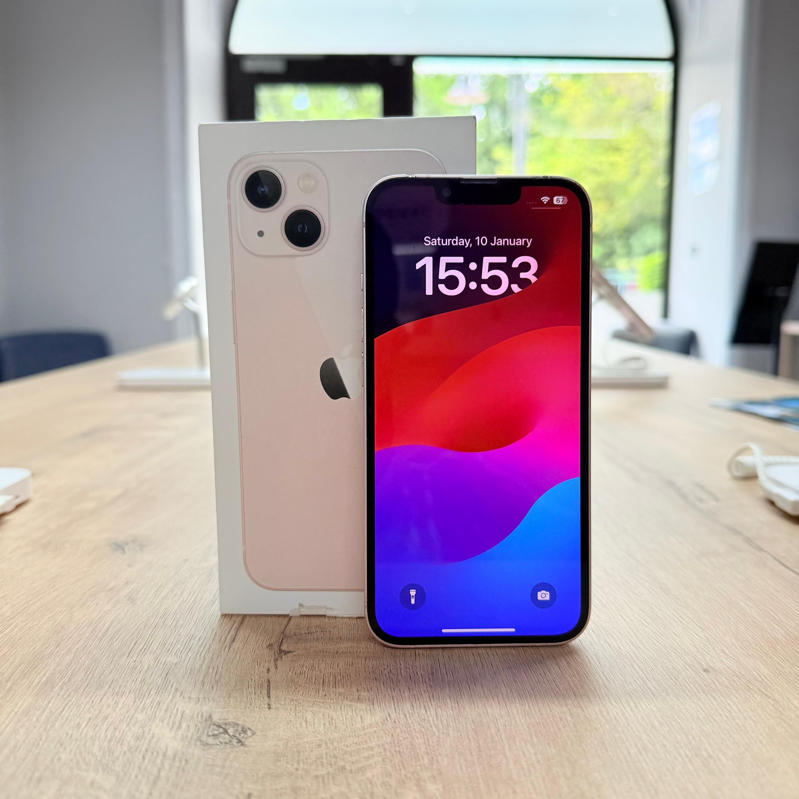Used iPhone 13 Pink – 256GB (BH 100%)