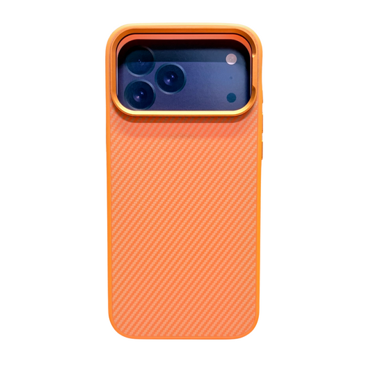 Rewa Carbon Fiber Magsafe Case-Orange/iPhone 17 Pro Max