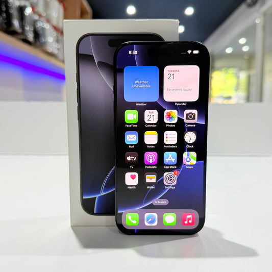 Used iPhone 16 Pro 128GB - Black Titanium