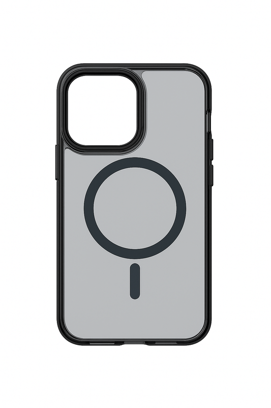 Black Smoky Case(Clear-Magnetic)-iphone 16 Pro Max