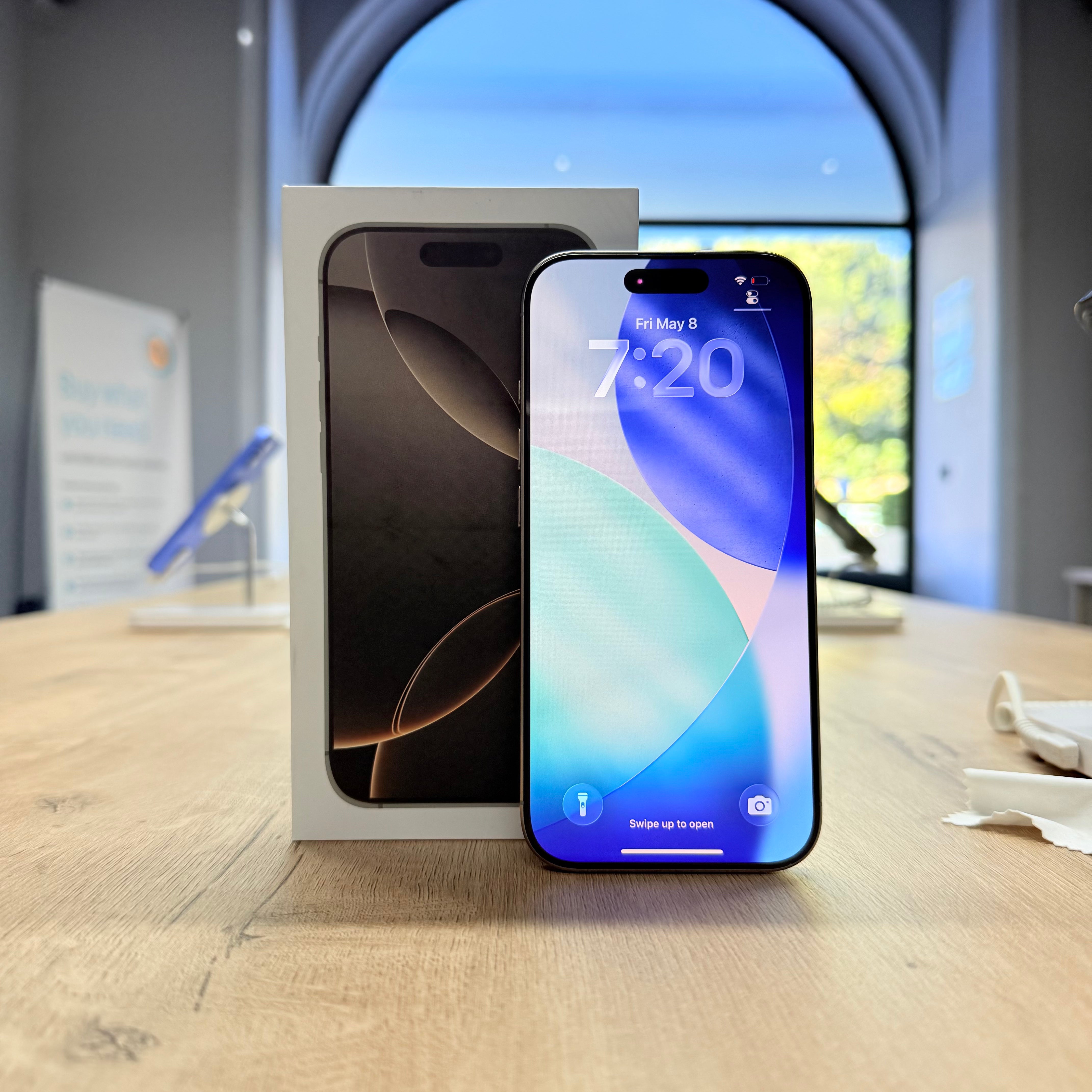Used iPhone 16 Pro Natural Titanium – 256GB (BH 91%)
