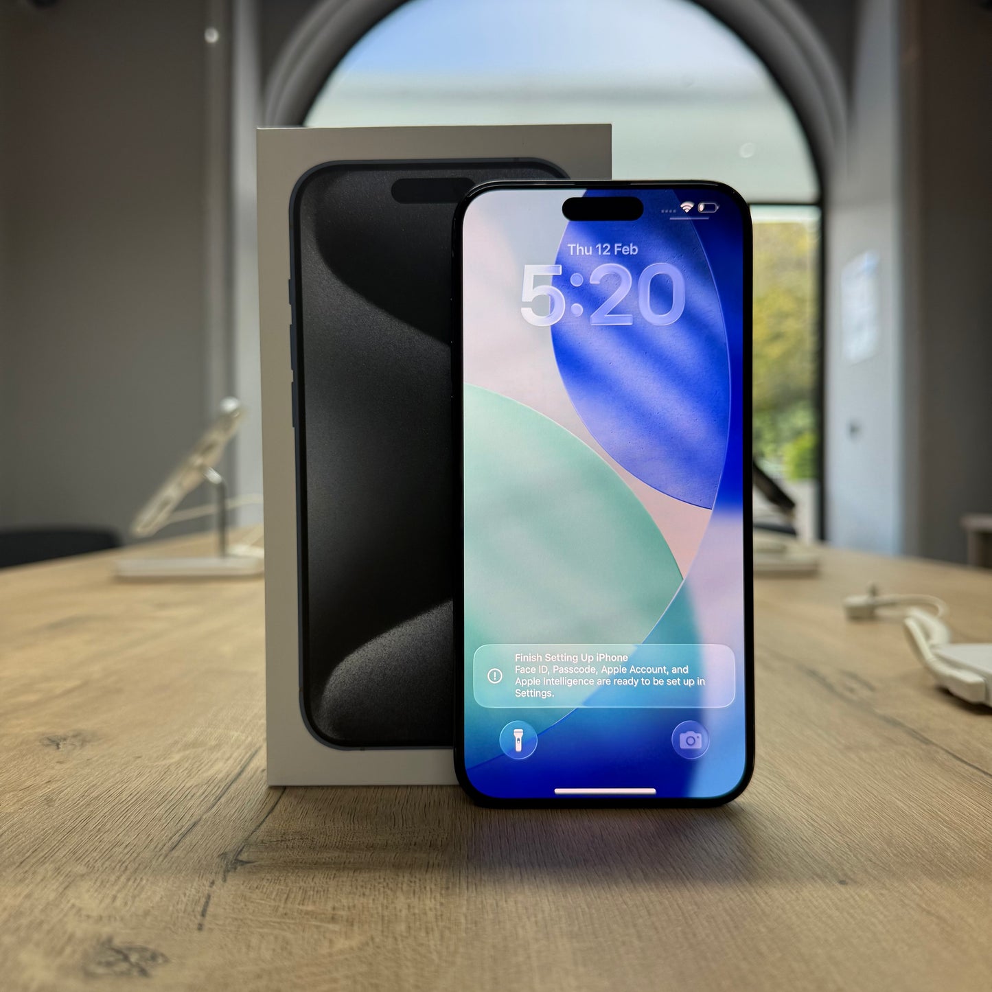 Used iPhone 15 Pro 256GB - Blue Titanium/ BH 100%