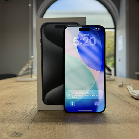 Used iPhone 15 Pro 256GB - Blue Titanium/ BH 100%