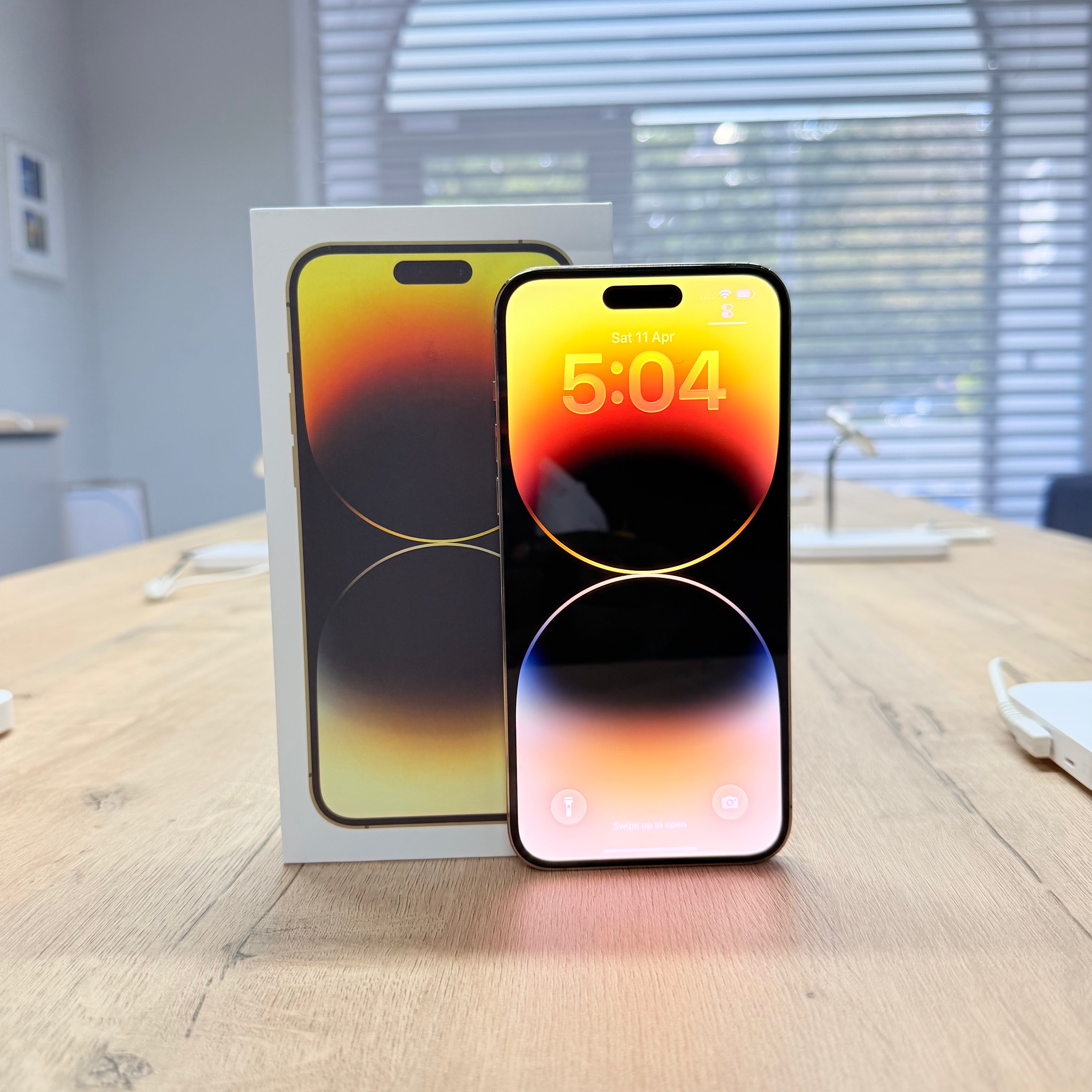 Used iPhone 14 Pro Gold – 256GB (BH 100%)