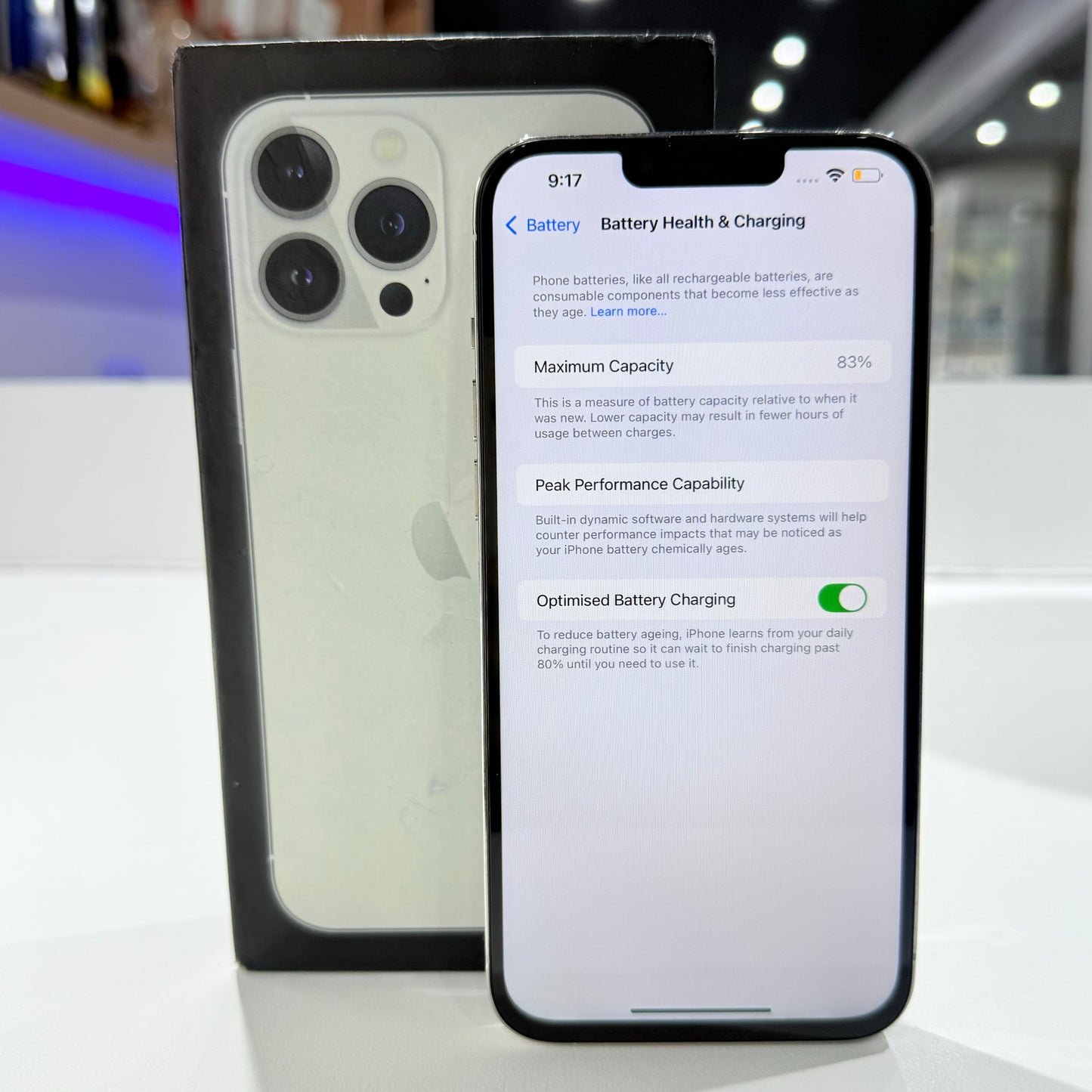 Used iPhone 13 Pro Max 256GB - Silver