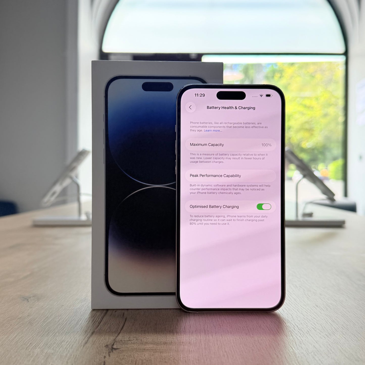 Used iPhone 14 Pro Max 256GB - Silver/ BH 100%