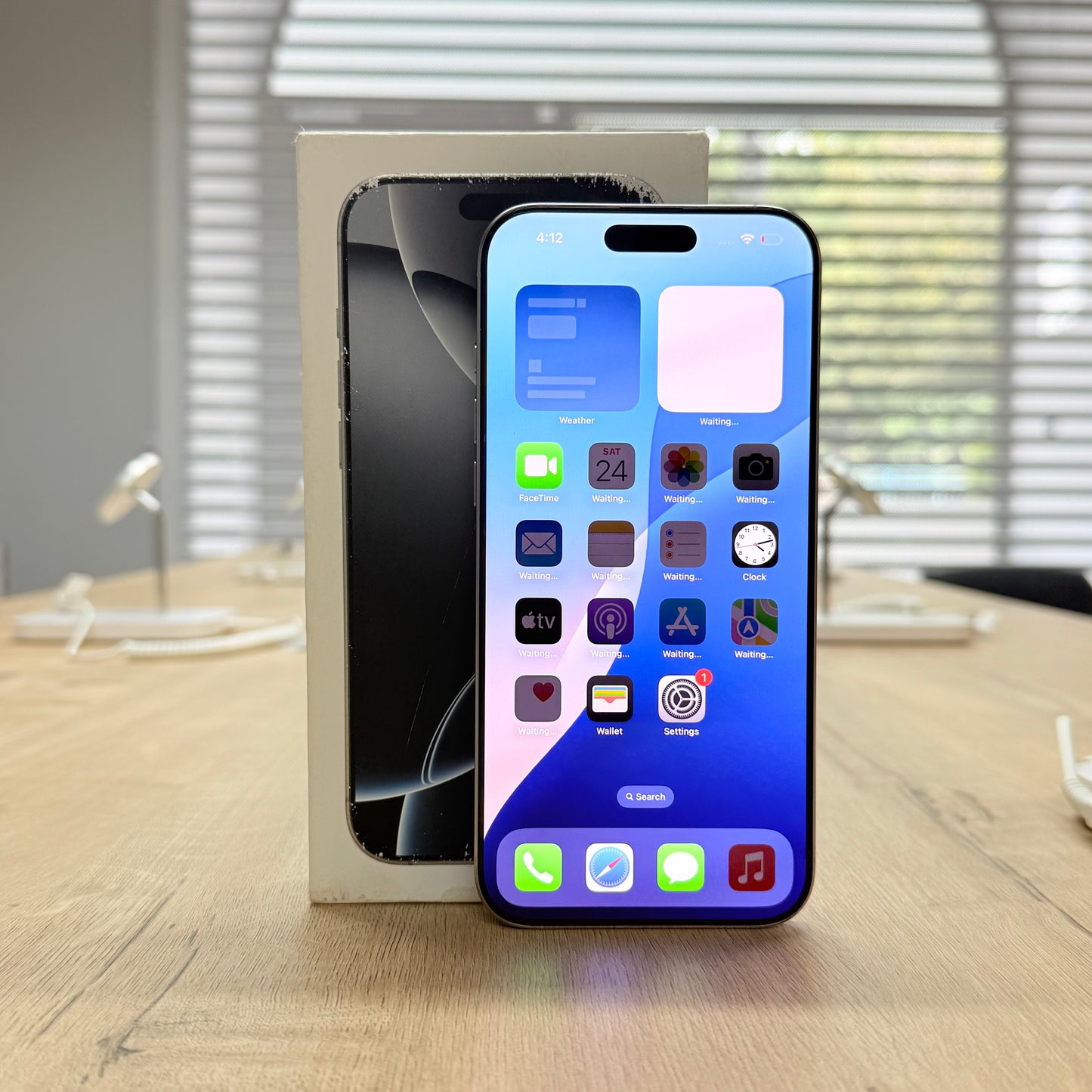 Used iPhone 16 Pro Max 256GB - White Titanium/BH 91%