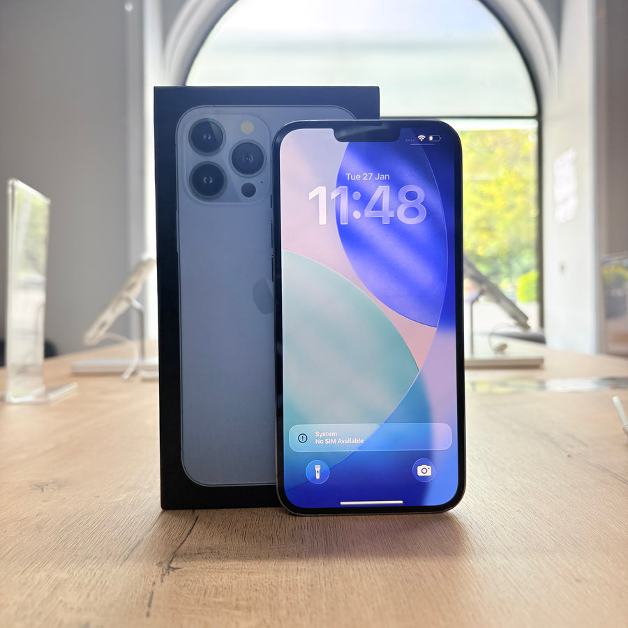 Used iPhone 13 Pro Max Sierra Blue - 128GB/BH 100%