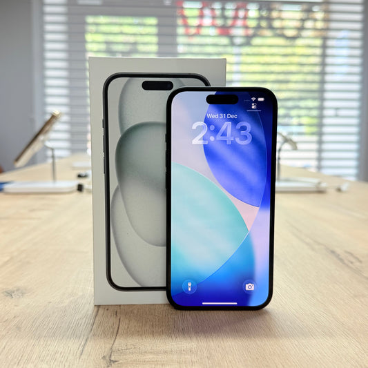 Used iPhone 15 128GB - Black/BH - 99%