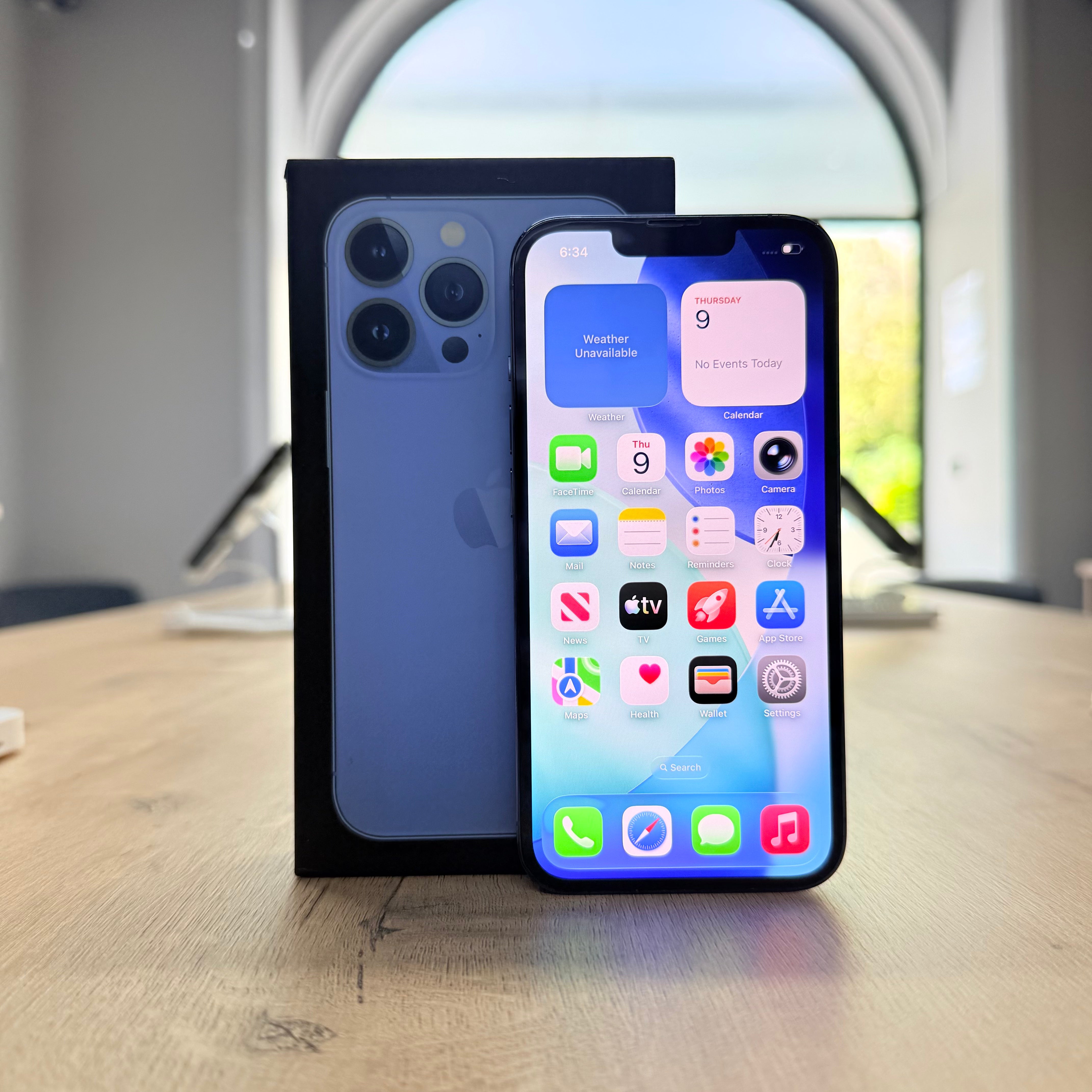 Used iPhone 13 Pro Sierra Blue – 256GB (BH 91%)