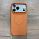 iPhone 17 Pro Max (Silicone Magnetic Case) - Orange