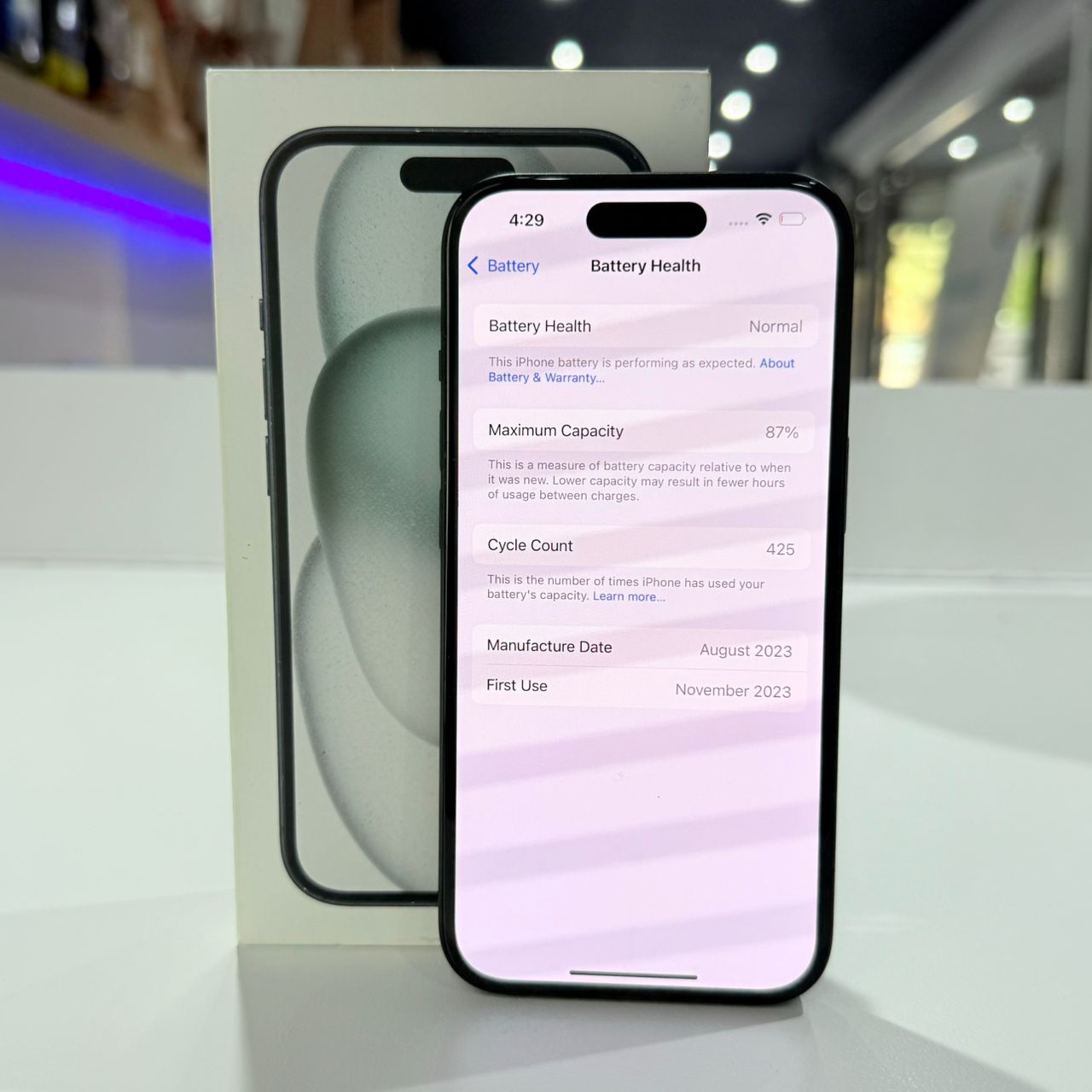 Used iPhone 15 128GB - Black