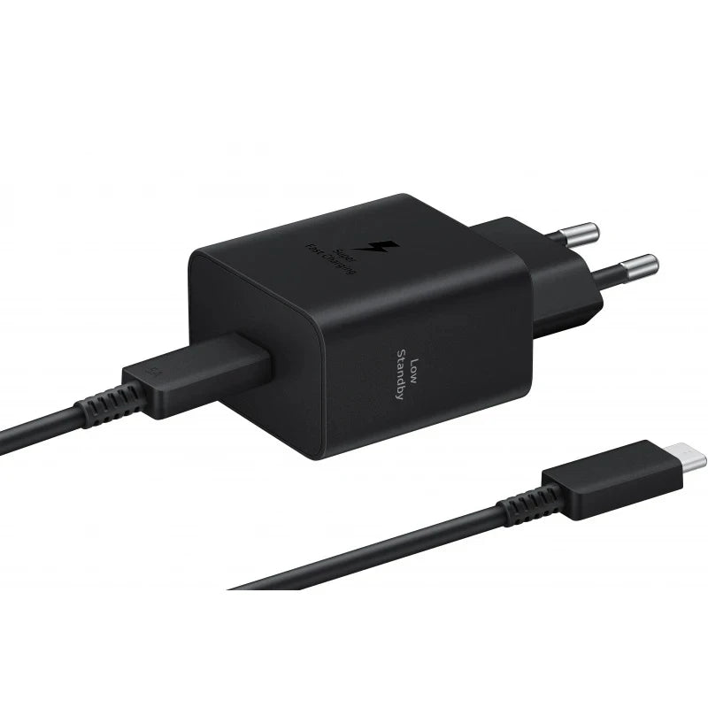 Samsung 45W Super Fast Charging USB-C Adapter USB-C Cable – Black