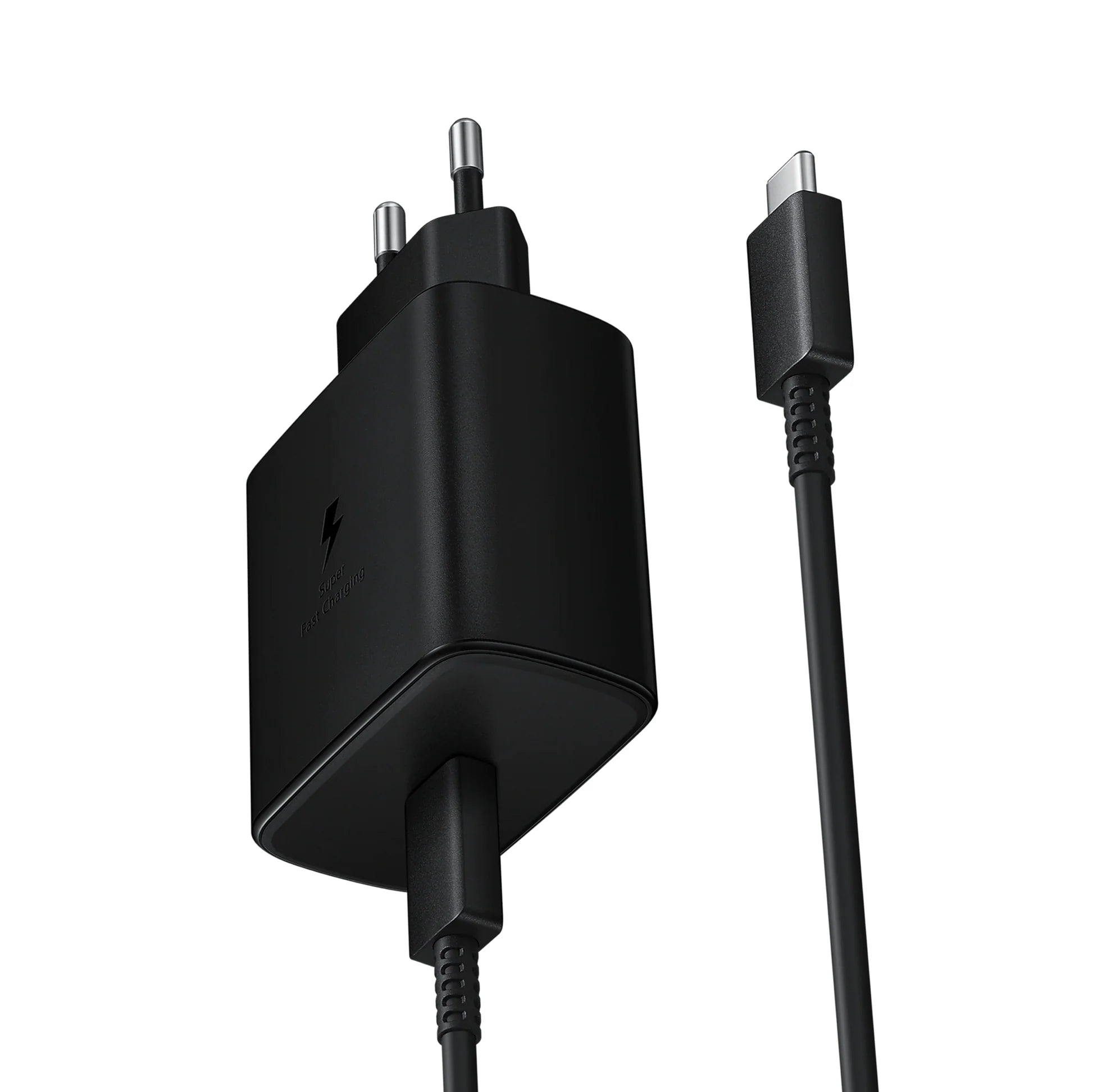 Samsung 45W Super Fast Charging USB-C Adapter USB-C Cable – Black