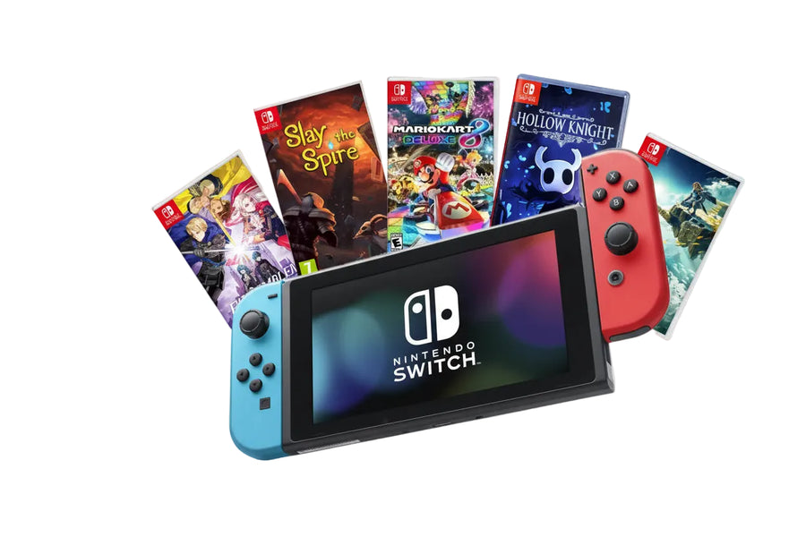 Nintendo Switch [With Game]- Blue/Red