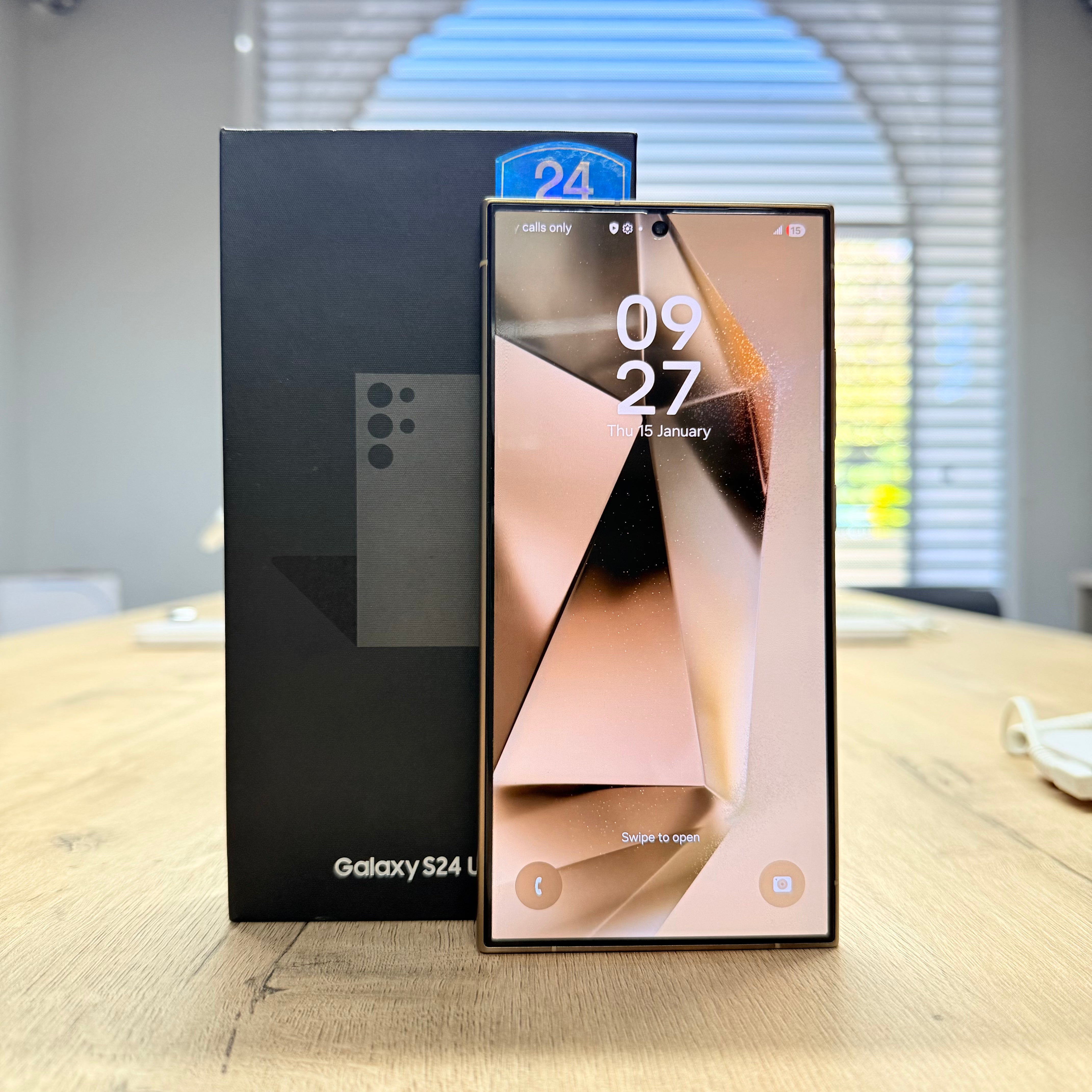 Used Samsung S24 Ultra Titanium Yellow - 256GB