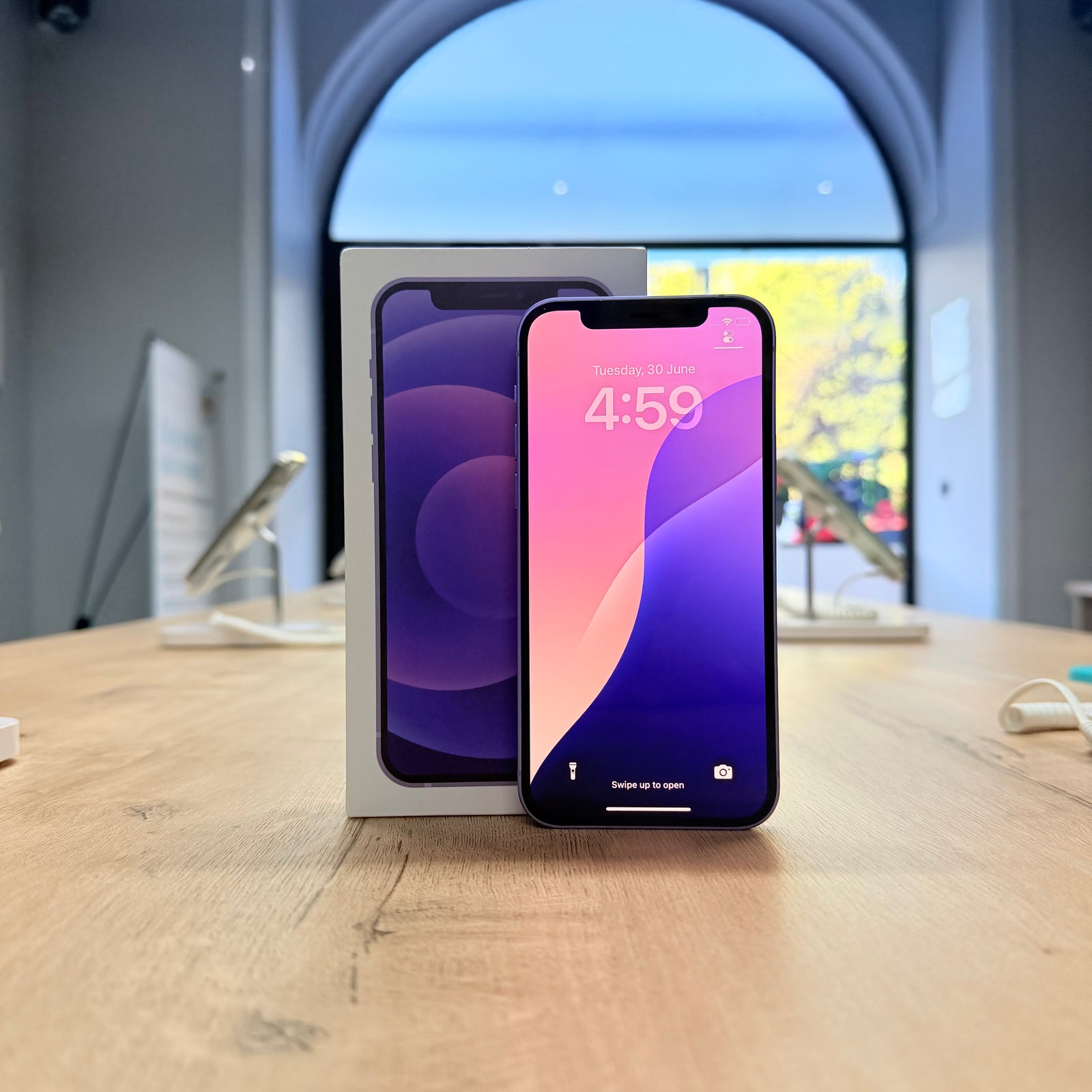 Used iPhone 12 Purple – 128GB (BH 100%)