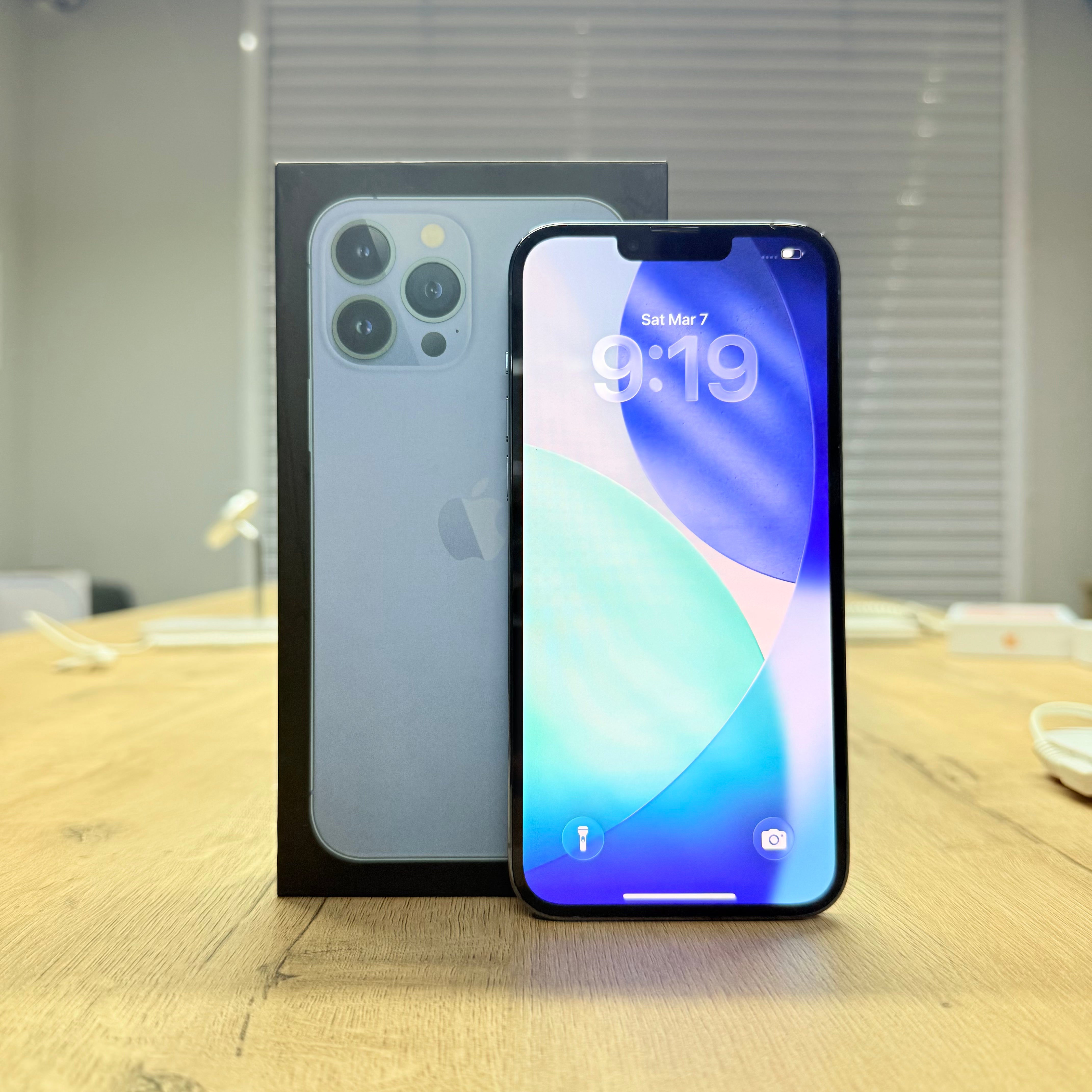 Used iPhone 13 Pro Max Sierra Blue – 256GB (BH 94%)