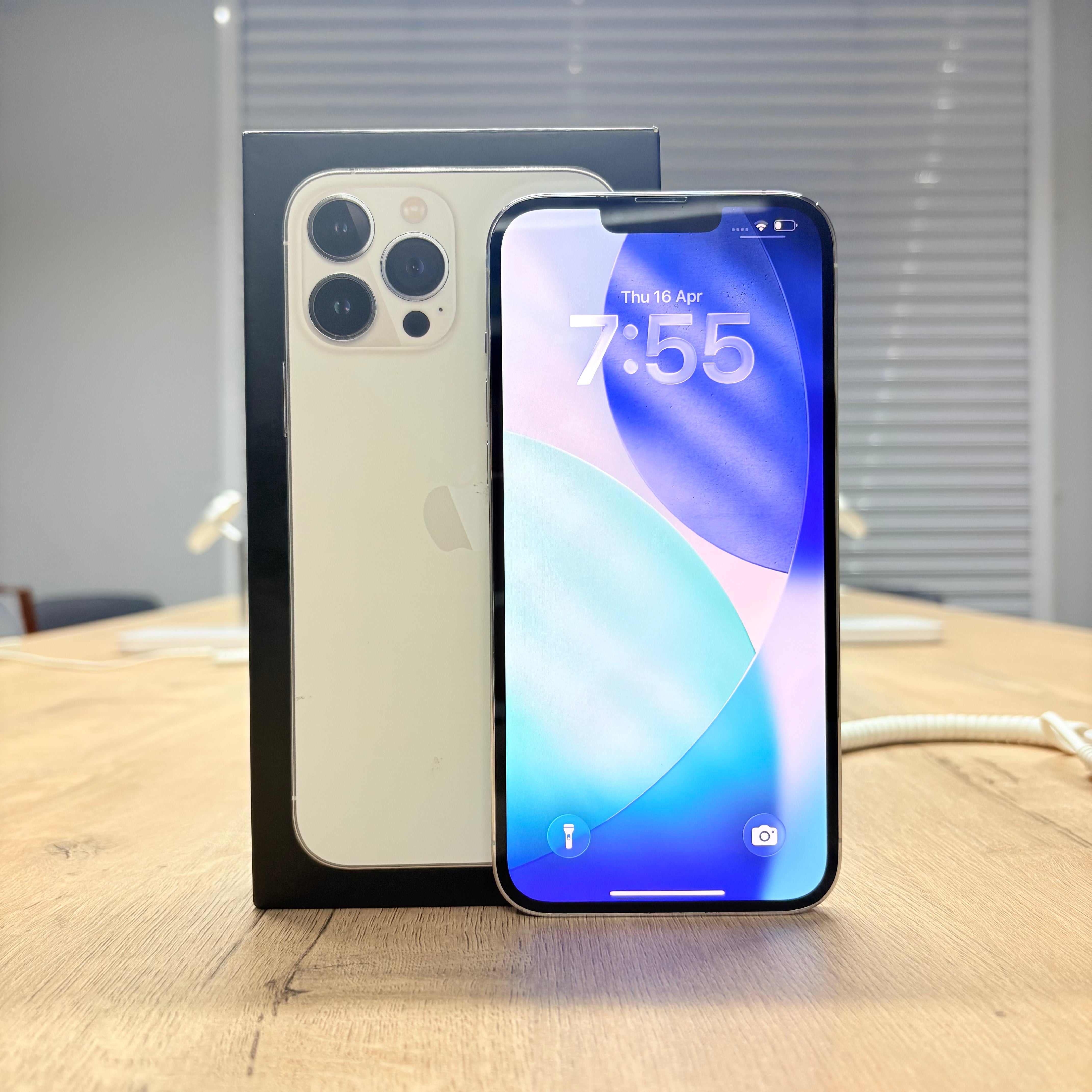 Used iPhone 13 Pro Max Silver - 256GB/BH 100%