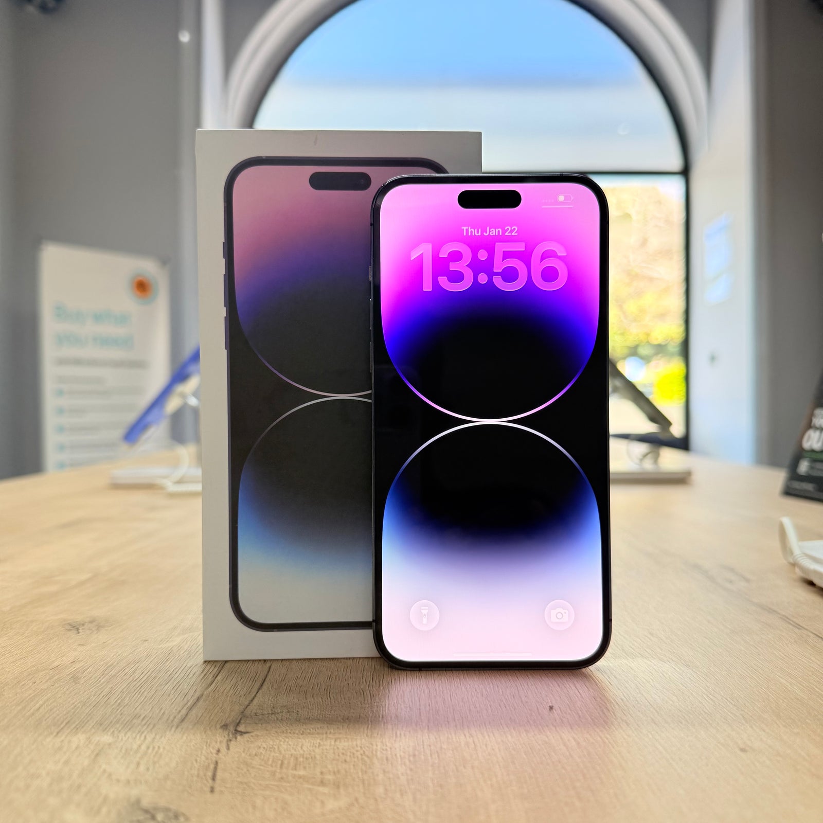 Used iPhone 14 Pro Max Deep Purple – 256GB (BH 90%)