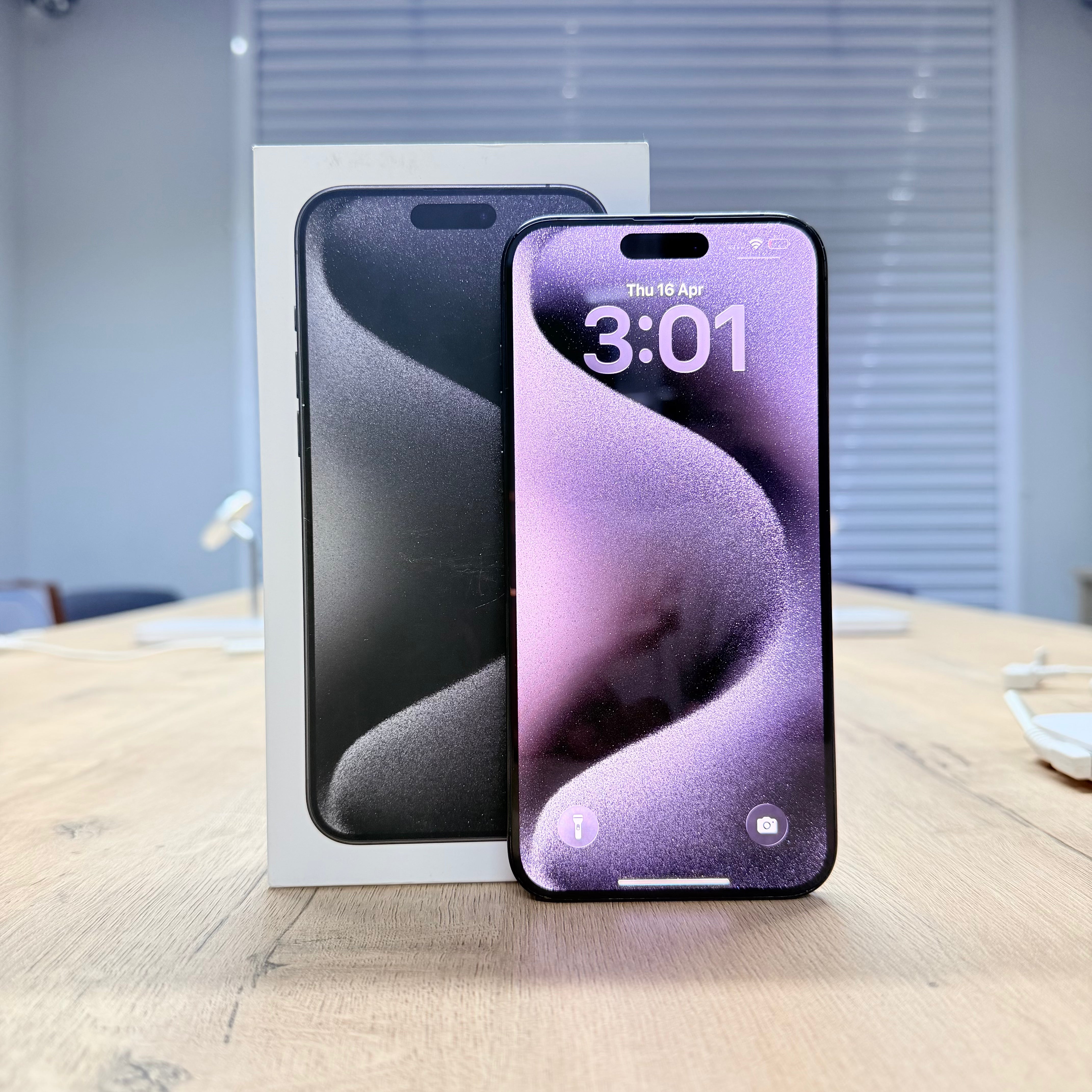 Used iPhone 15 Pro Max Black Titanium – 256GB (BH 86%)