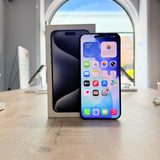 Used iPhone 15 Pro Max Blue Titanium – 256GB (BH 85%)