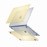 MacBook Neo A18 Pro frosted yellow cover - two-piece fit