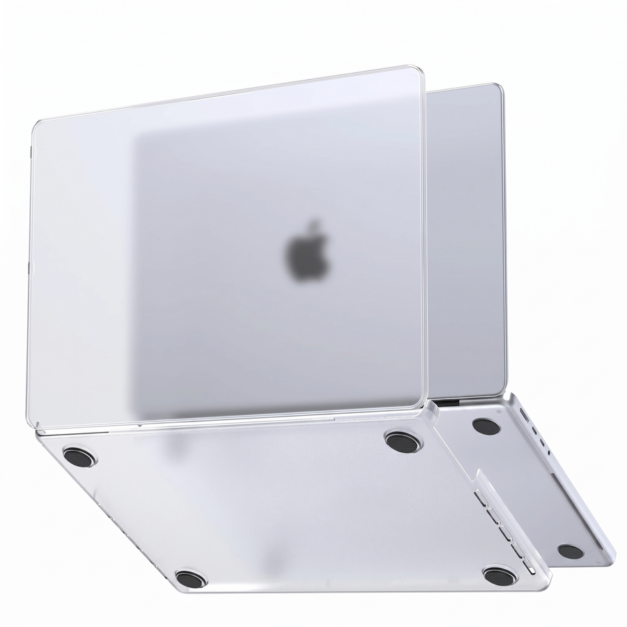 MacBook Neo A18 Pro frosted clear cover - top and bottom shell