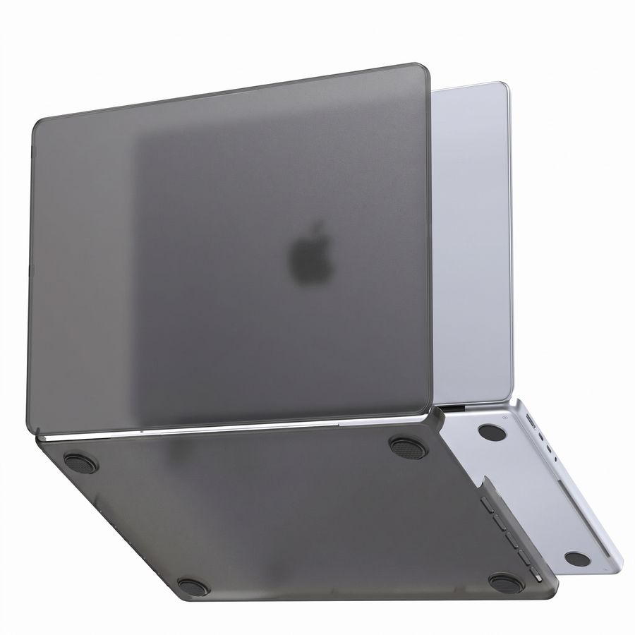 MacBook Neo A18 Pro frosted gray cover - top and bottom shell