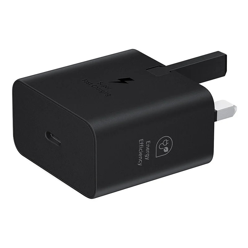 Samsung 25W Super Fast Charging USB-C Adapter (3 Pin) – Black