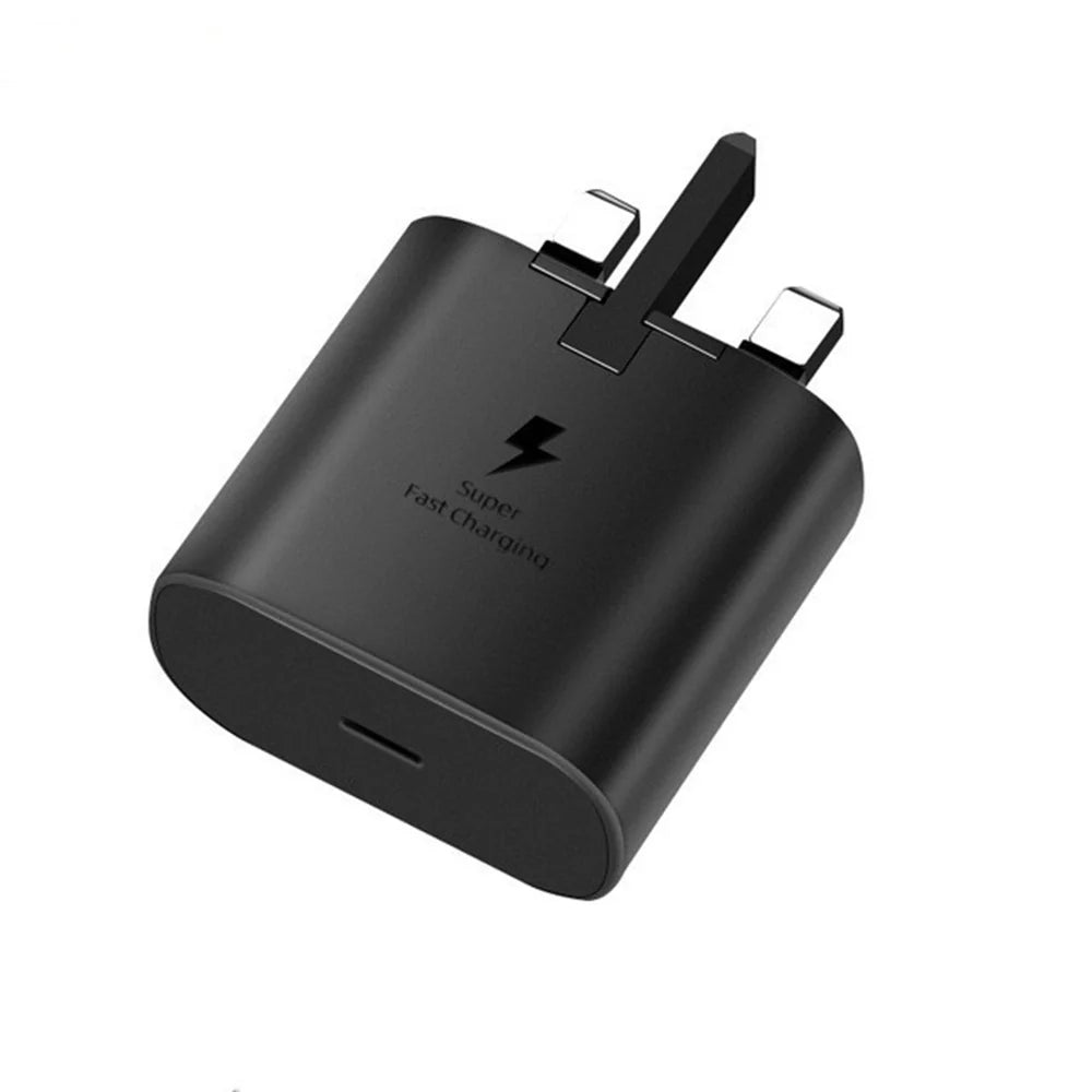 Samsung 25W Super Fast Charging USB-C Adapter (3 Pin) – Black